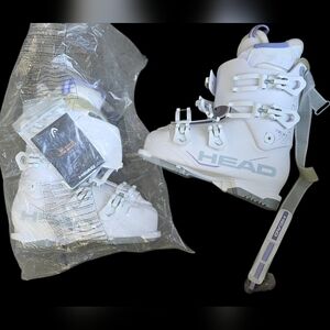 Head White and Gray Ski Boots